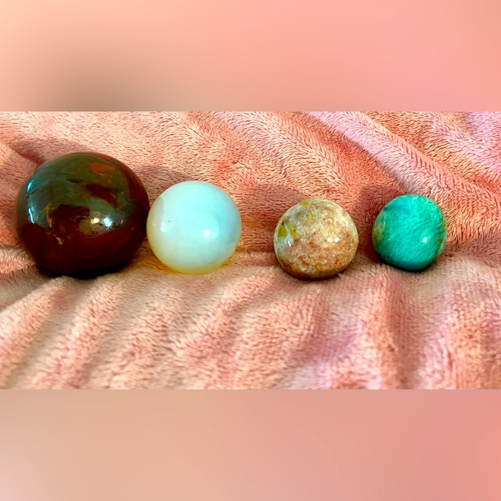 Set of Four Decorative Spheres